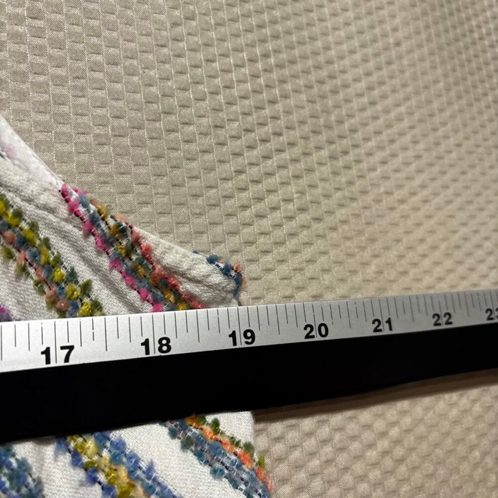 Lou & Grey Multicolor Rainbow Striped Shift Dress Size 8 Sleeveless Textured - Picture 6 of 8